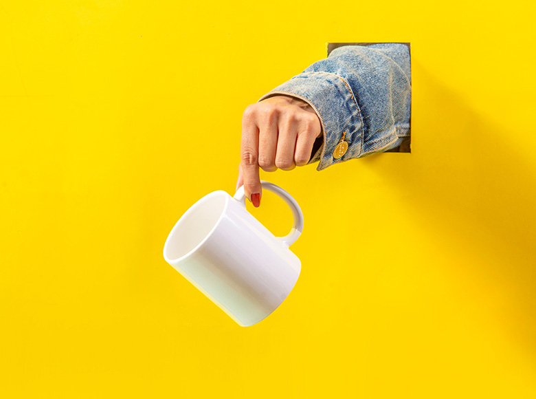 White Porcelain Mug